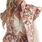 &Merci - Flutter Sleeve Floral Puff Vest