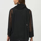 Joseph Ribkoff - Dot Mesh Silky Knit Layered Tunic Top