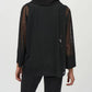 Joseph Ribkoff - Dot Mesh Silky Knit Layered Tunic Top