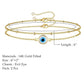 Dainty Gold Bracelets For Women, 14K Gold Filled Adjustable Layered Bracelet Cute Oval Chain  Bar Gold Bracelets For Women Jewelry