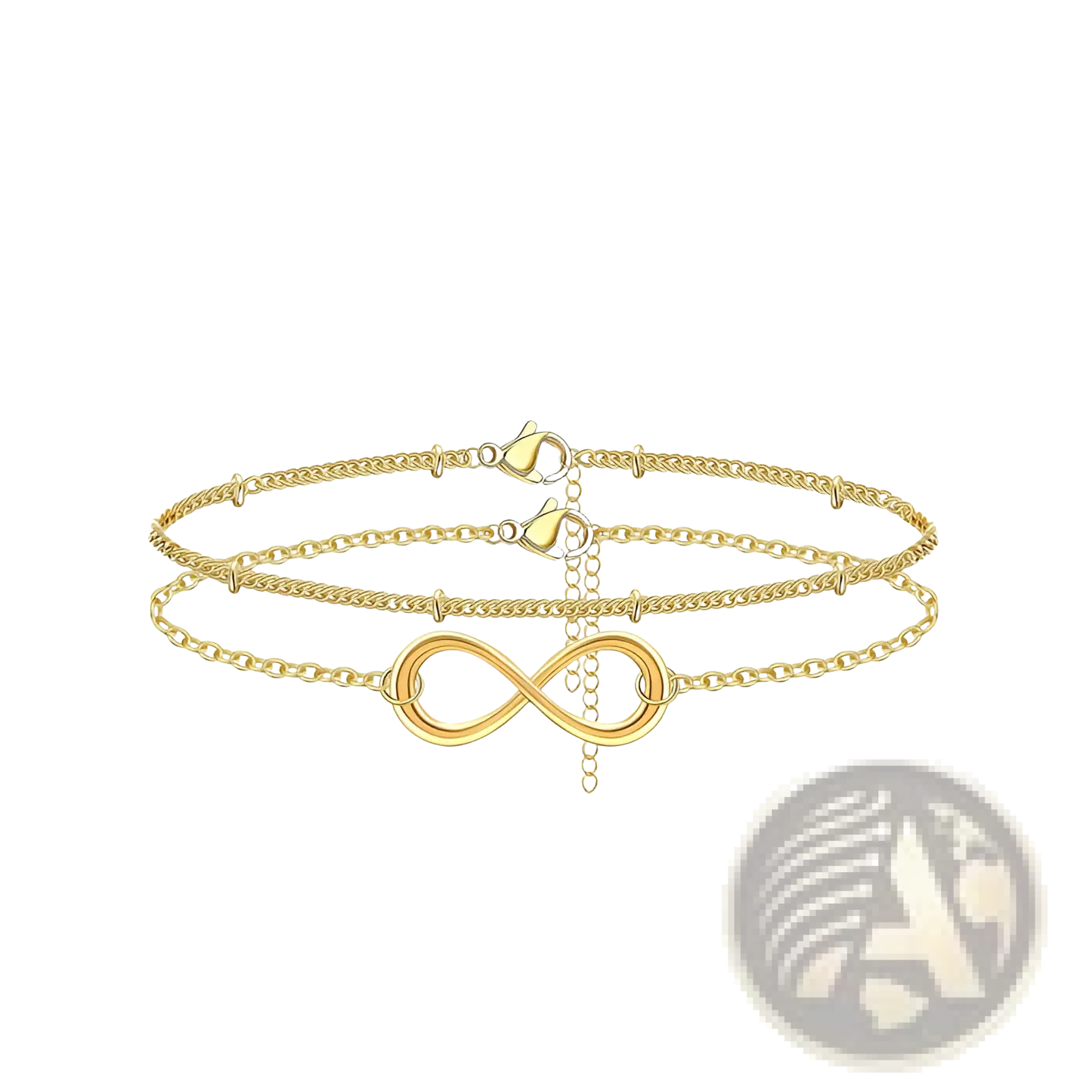 14k Gold Filled Layered Infinity Chain Bracelet