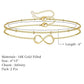 14k Gold Filled Layered Infinity Chain Bracelet