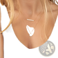 14k Gold Plated Triple Layered Bar and Disc Choker Necklace