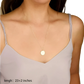14k Gold Plated Triple Layered Bar and Disc Choker Necklace