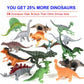 15 Dinosaur Figures & Book Set