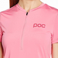 POC Women's Trail Light Zip Tee Cycling Jersey Pink Size Medium