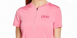 POC Women's Trail Light Zip Tee Cycling Jersey Pink Size Medium