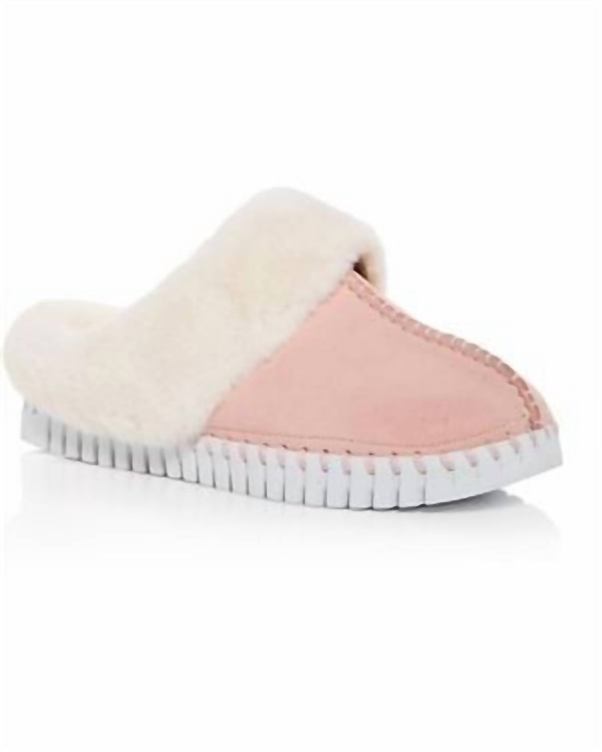Ilse Jacobsen - Women's Tulip Faux Fur Trimmed Slippers