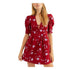 free-people-womens-red-floral-short-sleeve-mini-dress-size-m