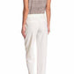 H Halston - Pleated Self Button Ankle Pants