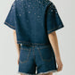 Blanknyc - Embellished Denim Top