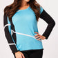 French Kyss - Abstract Scoop Top