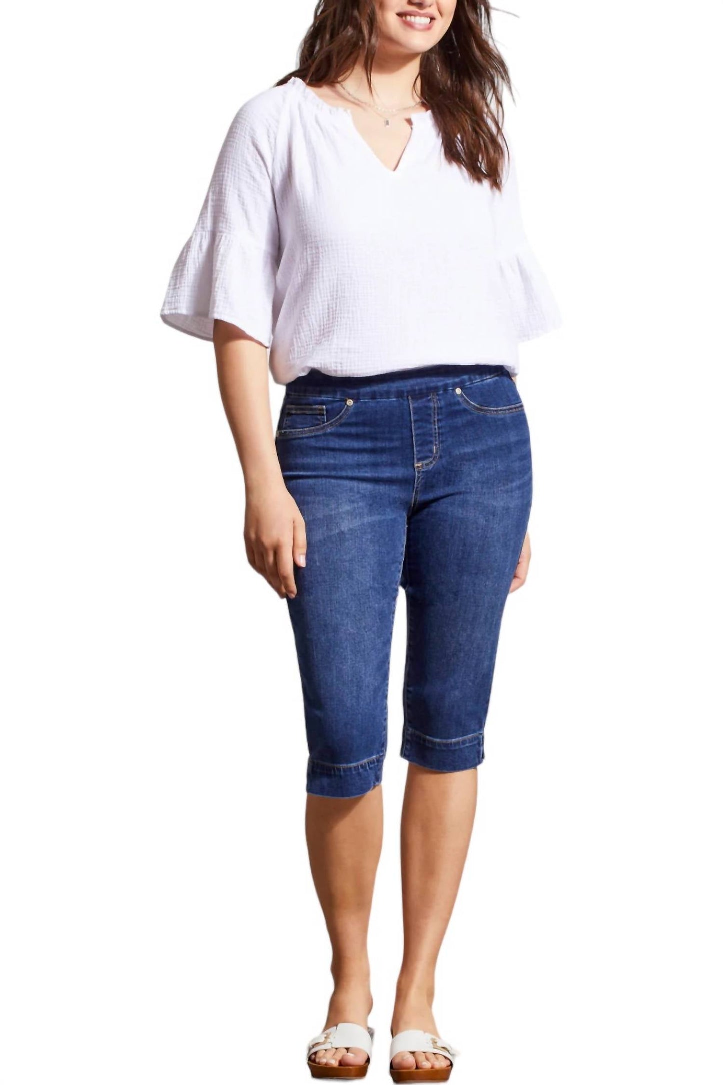 Tribal - Audrey Denim Capri Pants