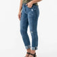Judy Blue - Dottie Mid Rise Slim Fit Jeans