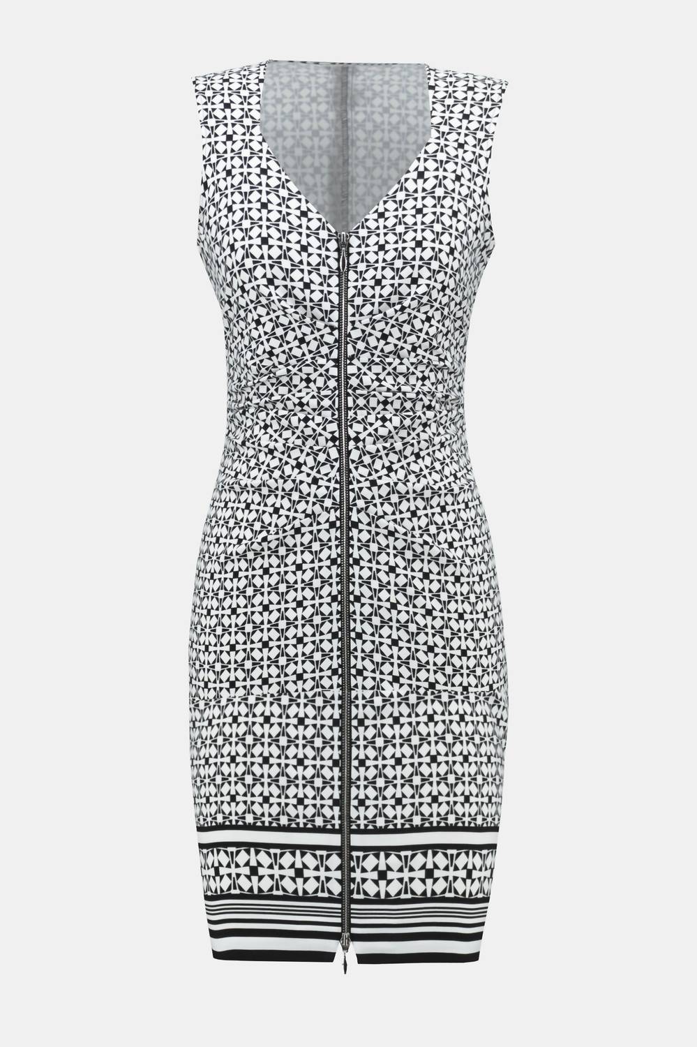 Joseph Ribkoff - Geo Print Zip Front Dress