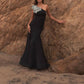 Mac Duggal - Crepe One Shoulder Gown With Crystal Flower