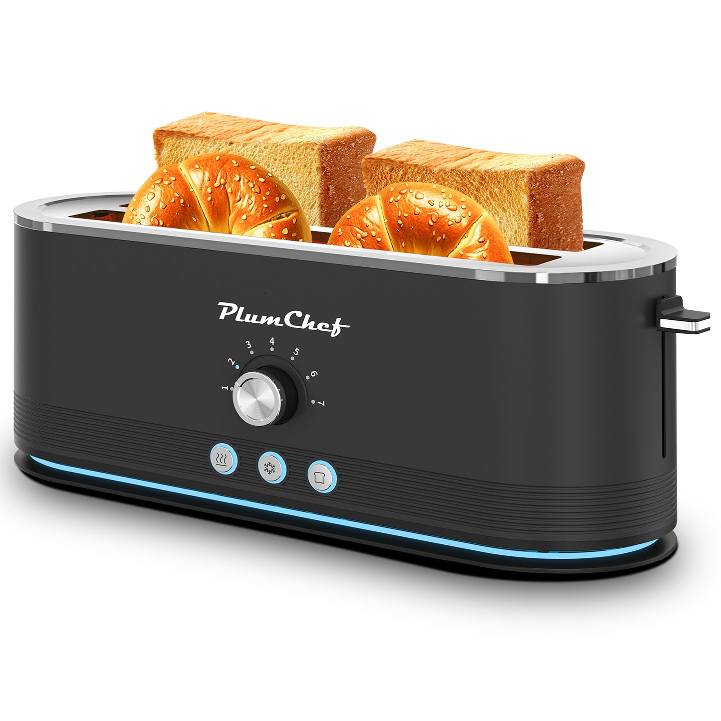 4-Slice Toaster Stainless Steel Precision Toaster , 7 Browning Settings and Defrost/Reheat Functions