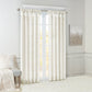 Twist Tab Lined Window Curtain Panel White 50x84
