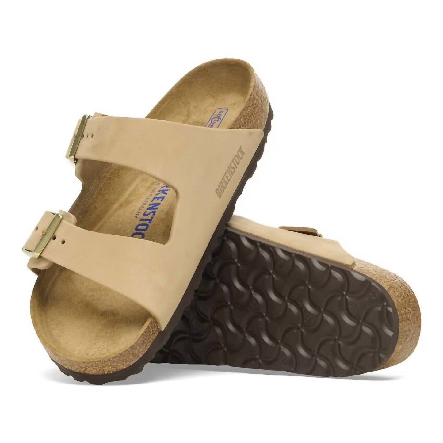 Birkenstock - Women's Arizona Nubuck Soft Footbed Sandal