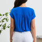 Blu Pepper - Short Roll Sleeve Button Down Shirt