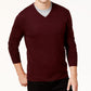 Alfani Men's V-Neck Sweater Wine Size 2 Extra Large