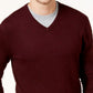 Alfani Men's V-Neck Sweater Wine Size 2 Extra Large