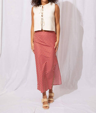By Together - Lucy Stripe Midi Skirt