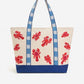 America & Beyond - Women's Beaded Lobster Tote Bag