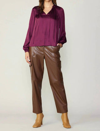 Current Air - Smocked Yoke Blouse