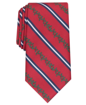 Club Room Men's Classic Holly Stripe Tie, Created For Macy's