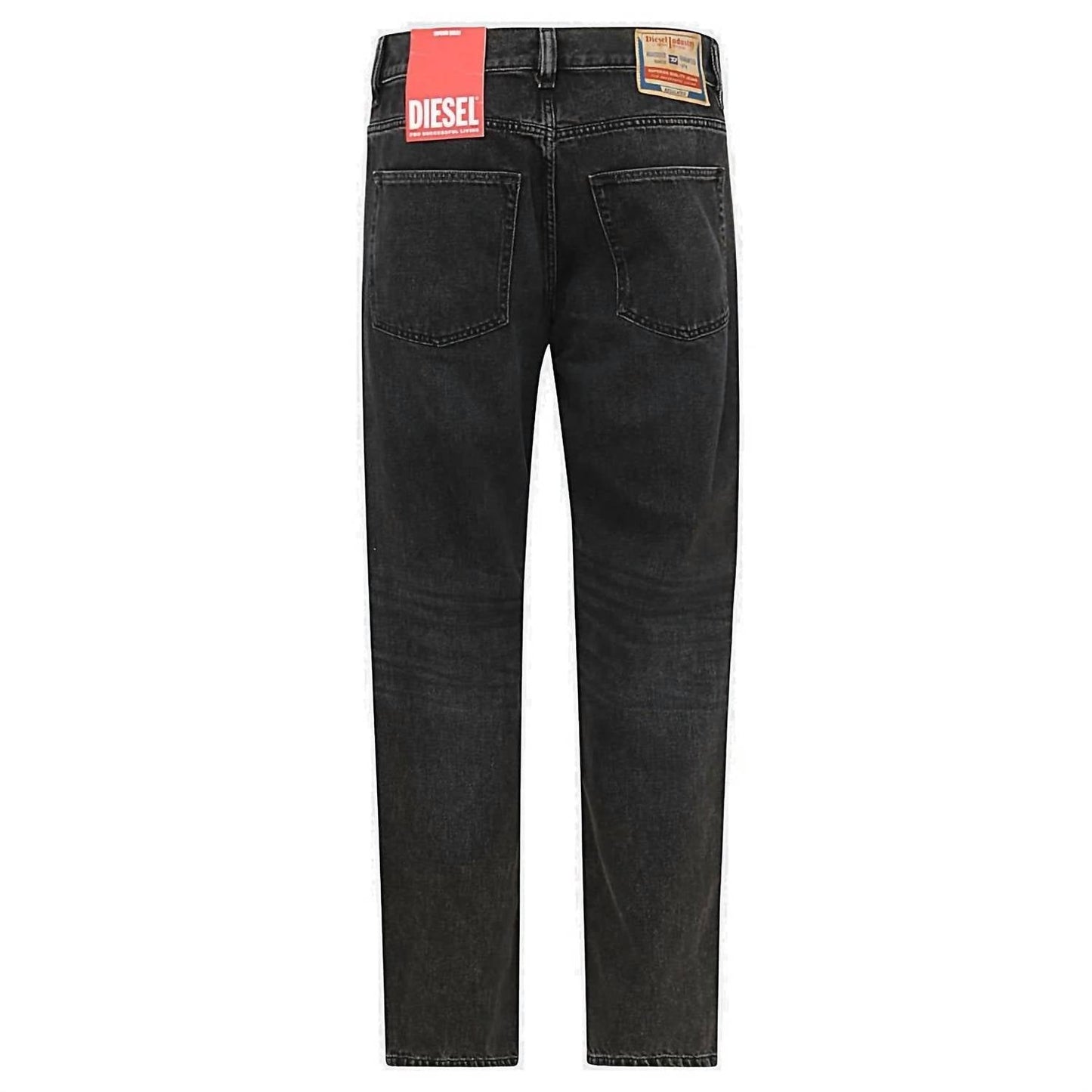 Diesel - Men's D-macs Logo Patch Straight Leg Denim Jeans