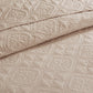 3 Piece Reversible Bedspread Set Khaki Full/Queen