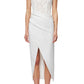 Elliatt Carsyn Strapless High/Low Body-Con Cocktail Dress in Ivory  Size Medium
