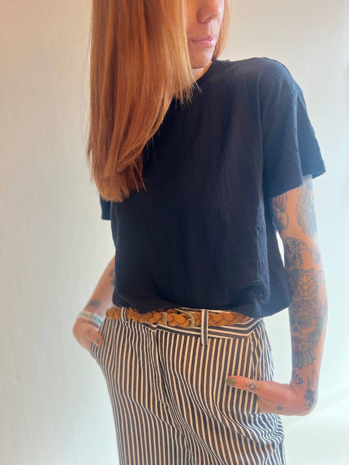 Z Supply - Briggs Cropped Textured Tee