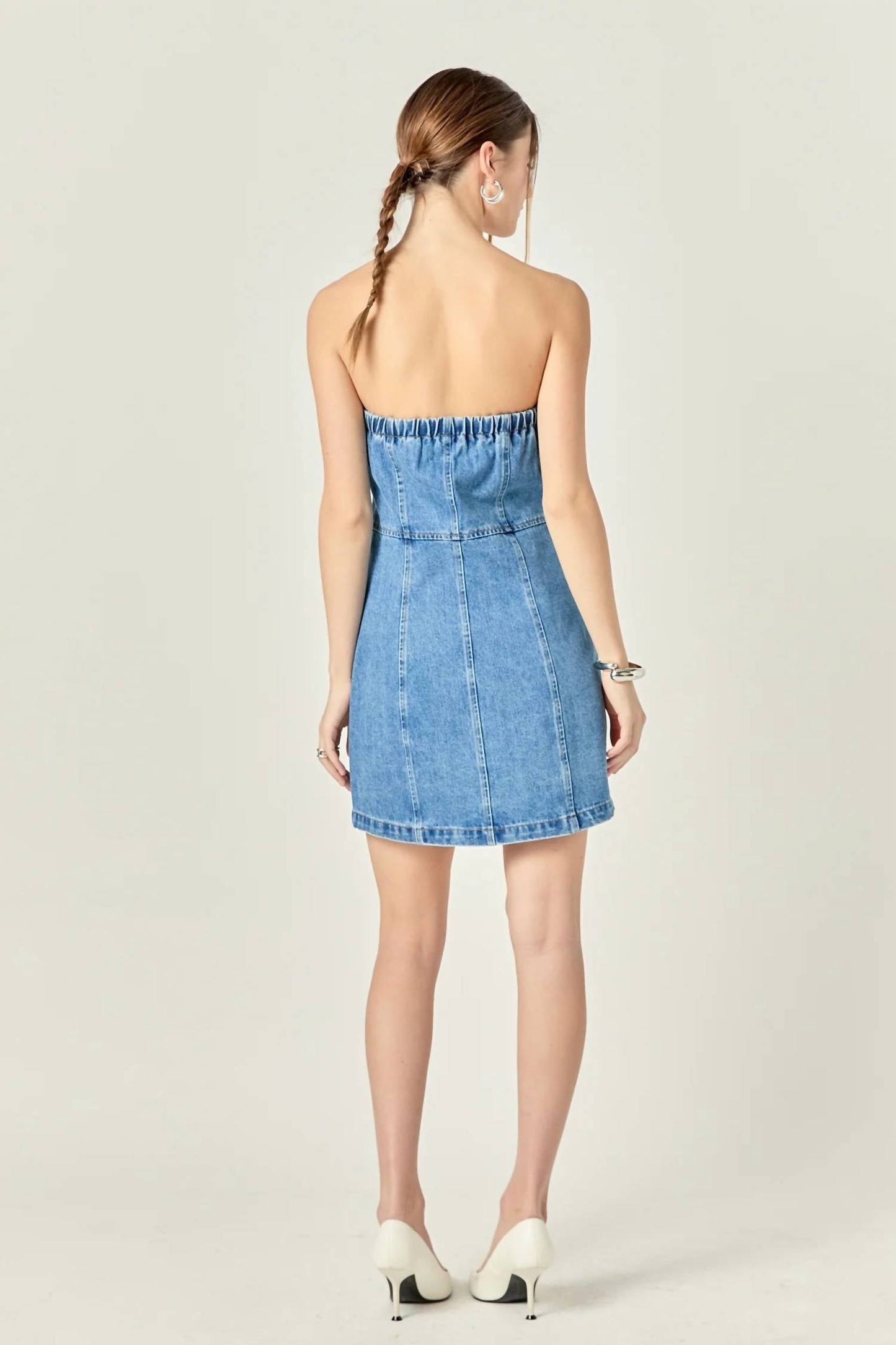 2.7 August Apparel - Dani Denim Mini Dress