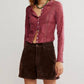 Free People - Jae Sheer Lace Knit Top
