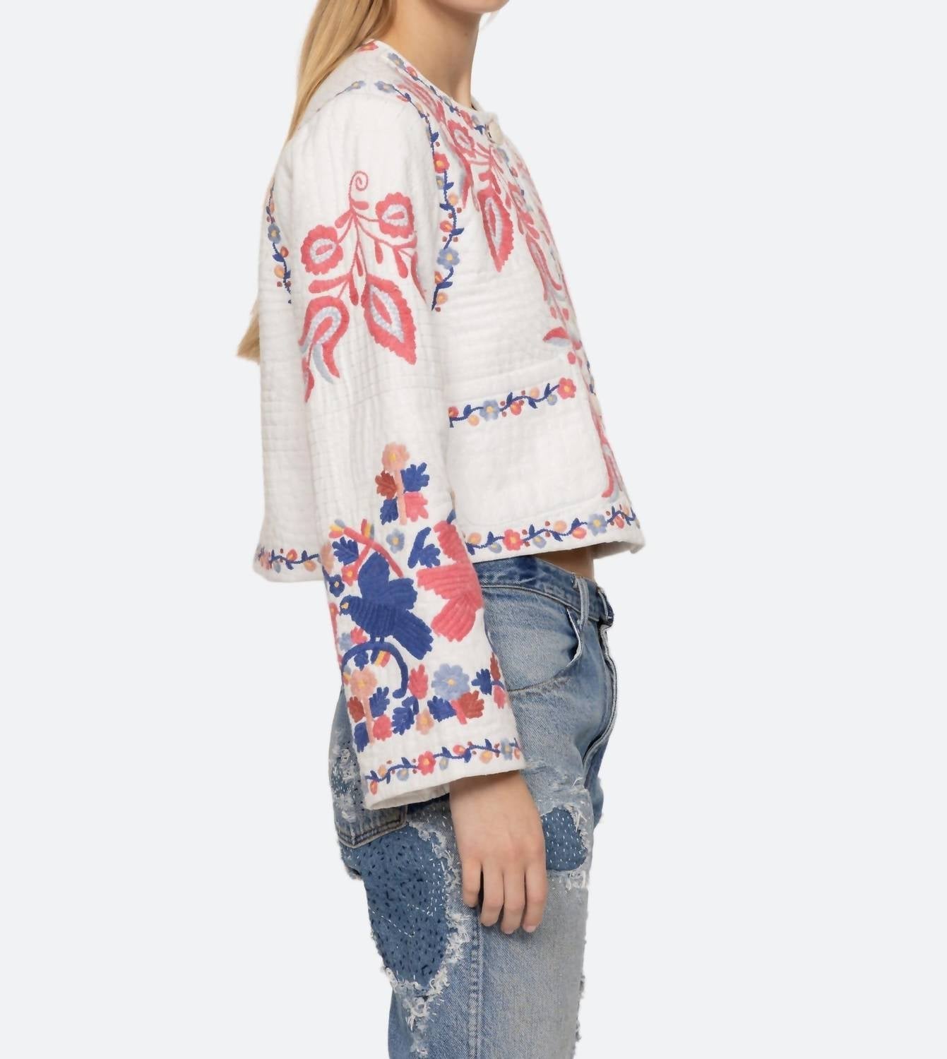 Sea - Eevi Embroidered Twill Jacket