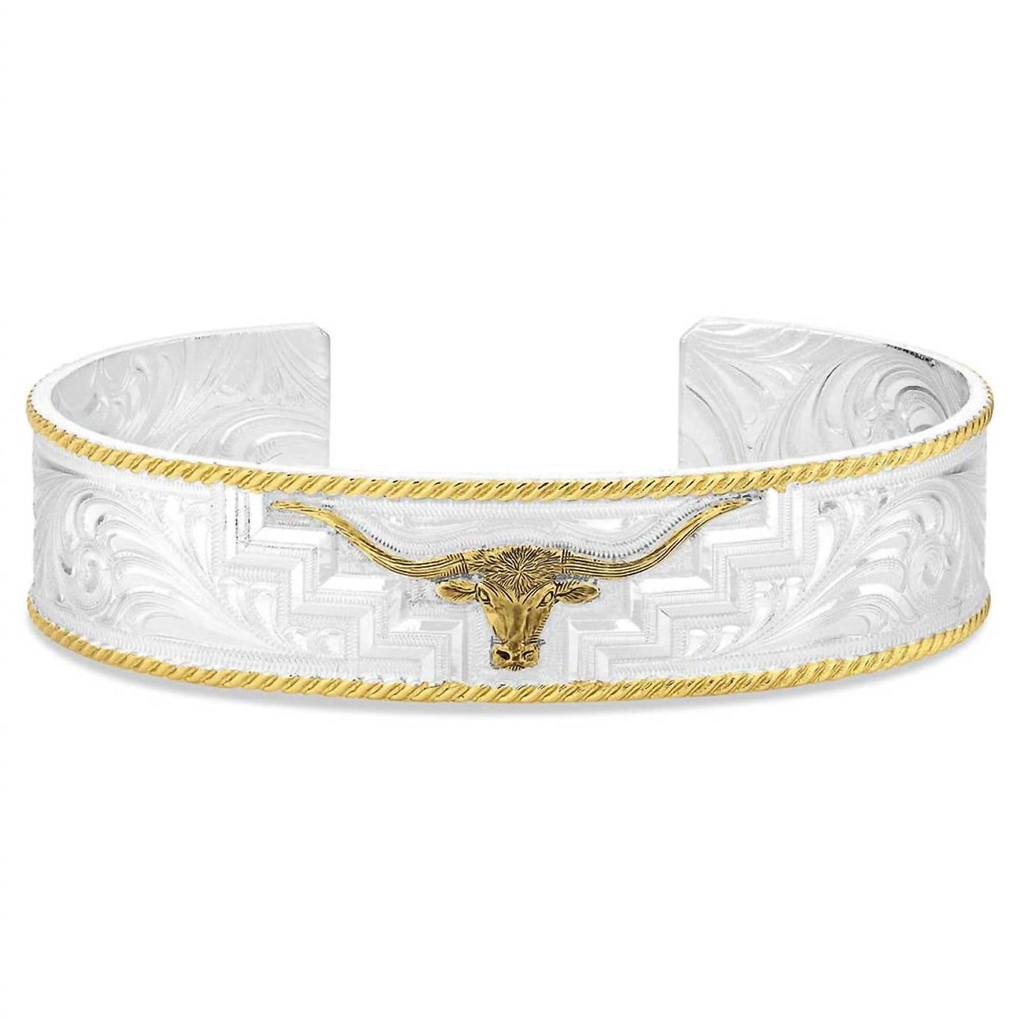 Montana Silversmiths - Longhorn Trails Cuff Bracelet