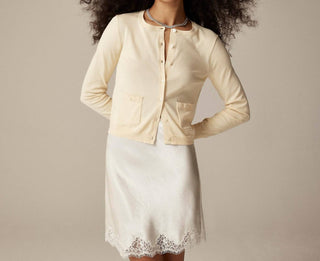 J.Crew - Crewneck Cardigan In Premium Ultrafine Cotton