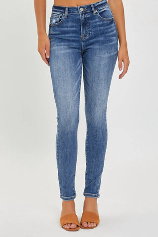 Risen - Mid Rise Ankle Skinny Jeans