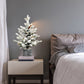 2FT Flocked Christmas Tree with Pot Base