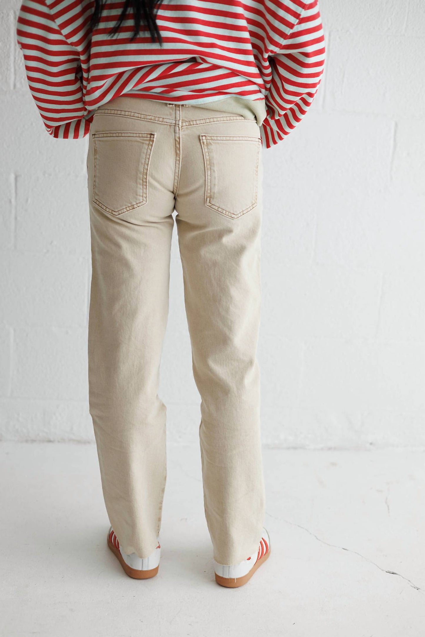 Free People - Risk Taker Mid-Rise Straight Jeans