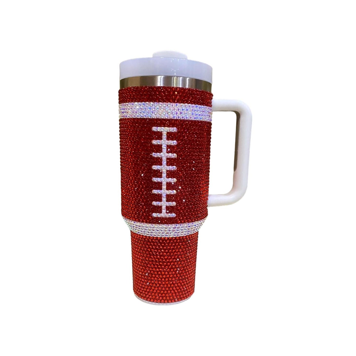 Live Love Gameday - Rhinestone Football 40 oz Tumbler