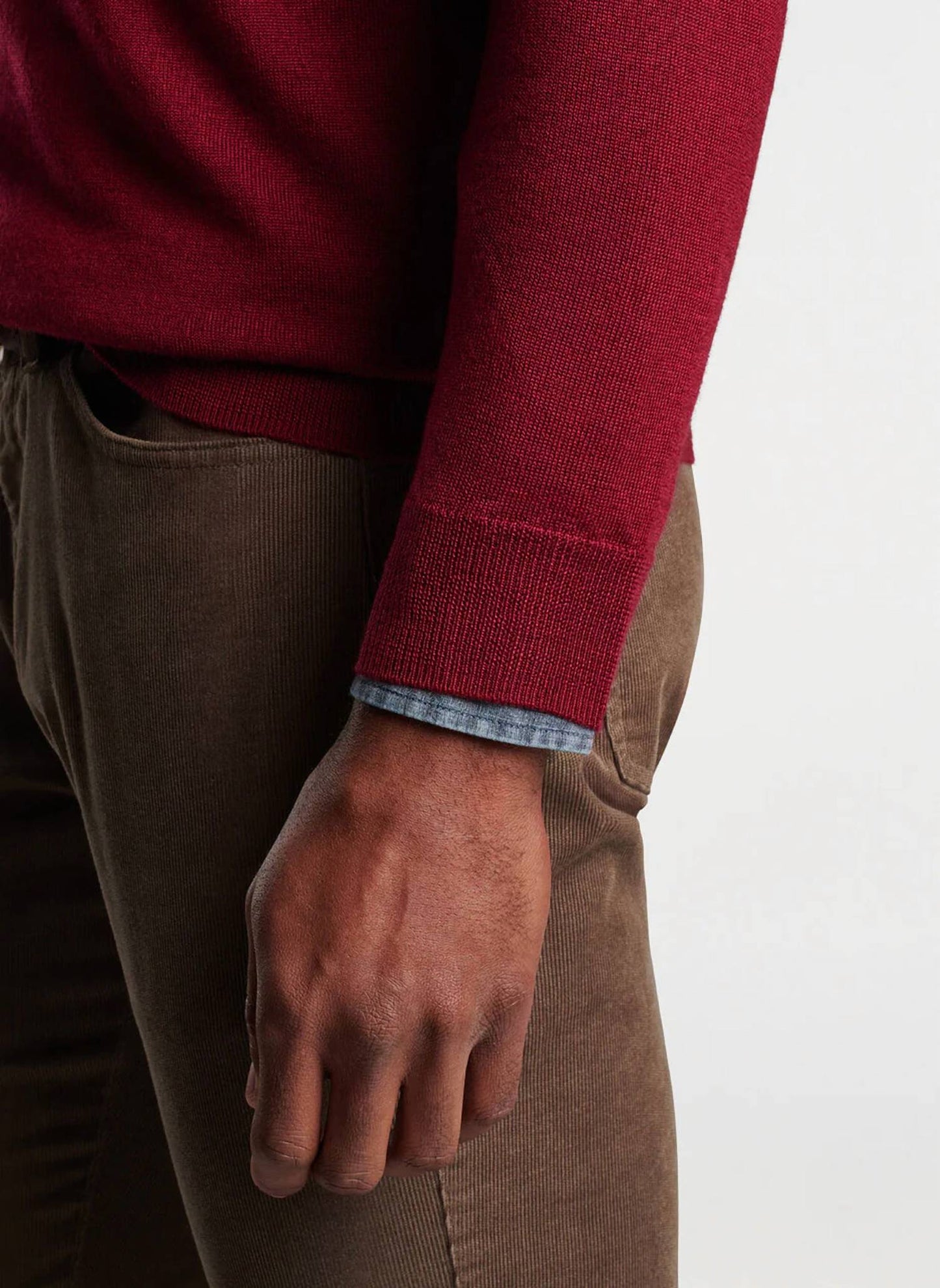 Peter Millar - Autumn Crest Suede Trim Quarter-Zip