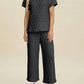 Double Take - Texture Top and Pants Set
