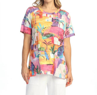Jess & Jane - Cancun Burnout Patch Pocket Tunic
