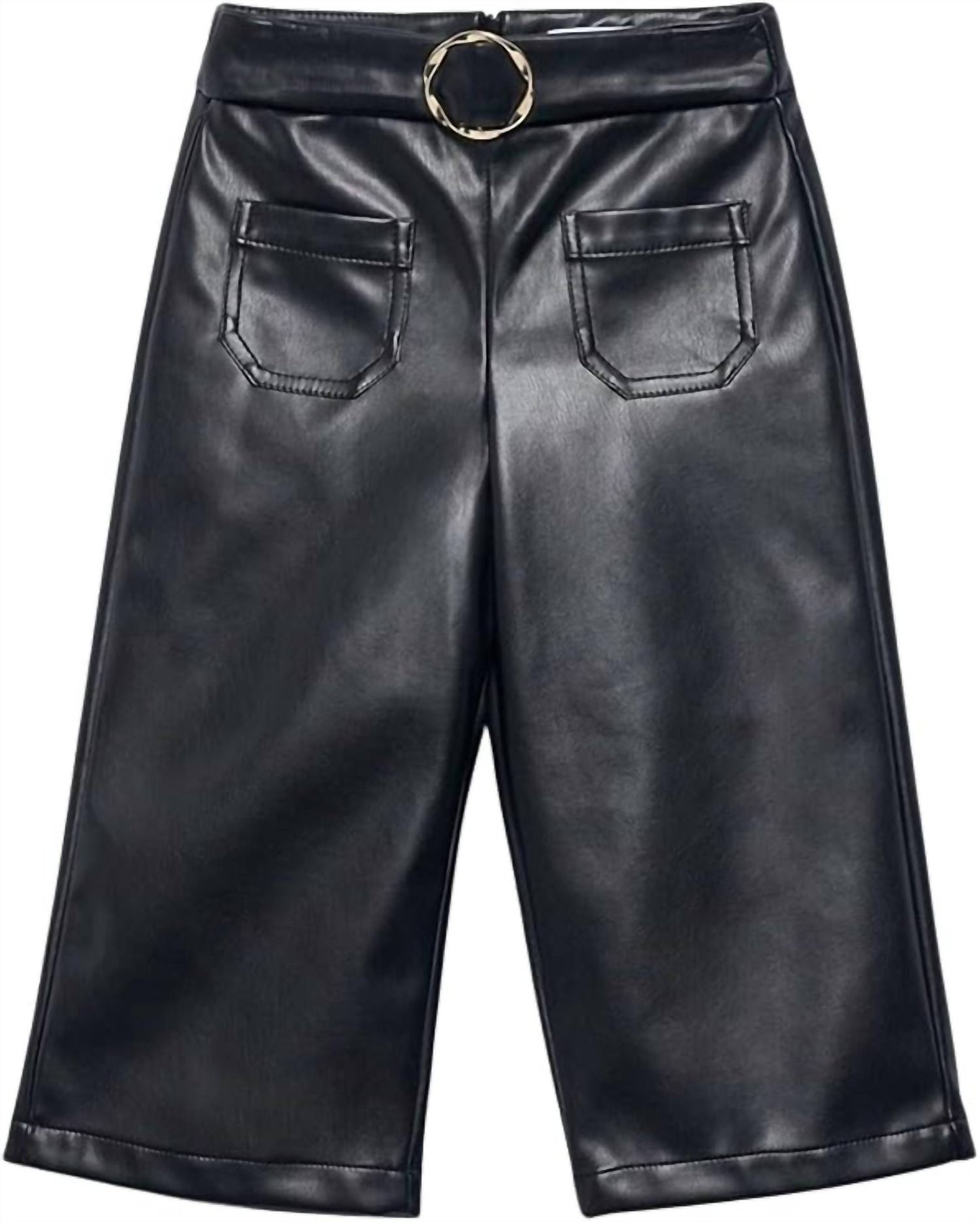 Abel & Lula - Girls Faux Leather Culottes Trousers