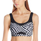 ASICS Women's Adjust Bra Maze Print Black Size X-Small