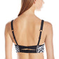 ASICS Women's Adjust Bra Maze Print Black Size X-Small