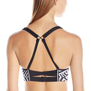 ASICS Women's Adjust Bra Maze Print Black Size X-Small